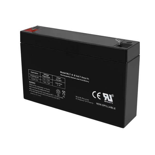 6V 7Ah SLA Replacement Battery for ML7-6 Rechargeable SLA AGM Battery