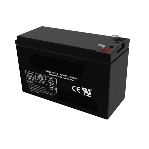 12V 7.2Ah SLA Replacement Battery for ML7-12 Rechargeable Lead Acid Battery