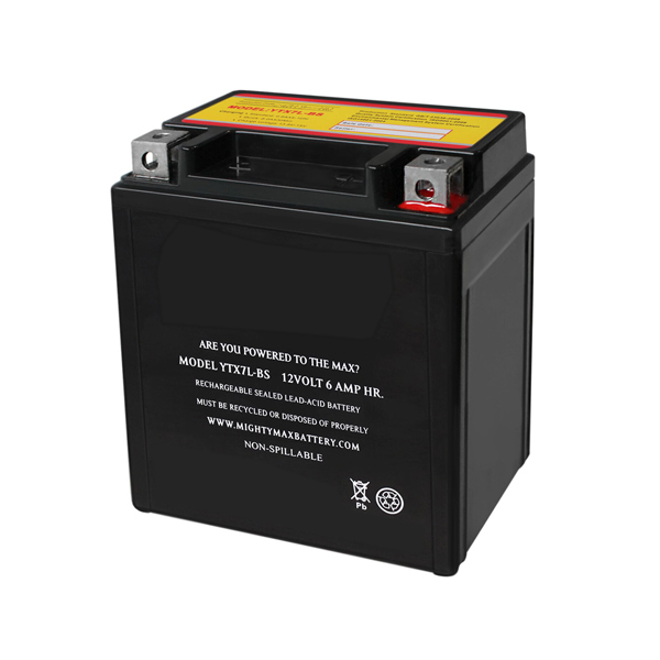 12V 6Ah SLA Replacement Battery for YTX7L-BS Rechargeable Sealed Lead Acid Battery