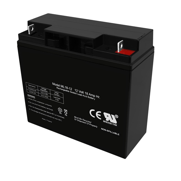 12V 18Ah SLA Replacement Battery for ML18-12 Rechargeable Sealed Lead Acid Battery