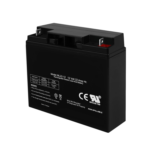 12V 22Ah SLA Replacement Battery for ML22-12 Rechargeable Sealed Lead Acid Battery