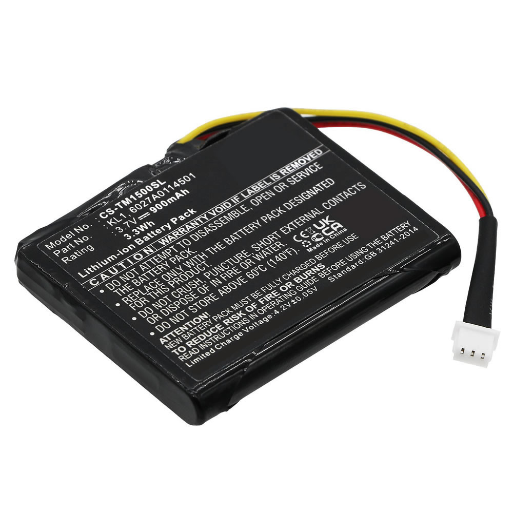 (image for) 3.7V 900mAh Replacement Battery for TomTom KL1 Via 1505T 1505TM 1535