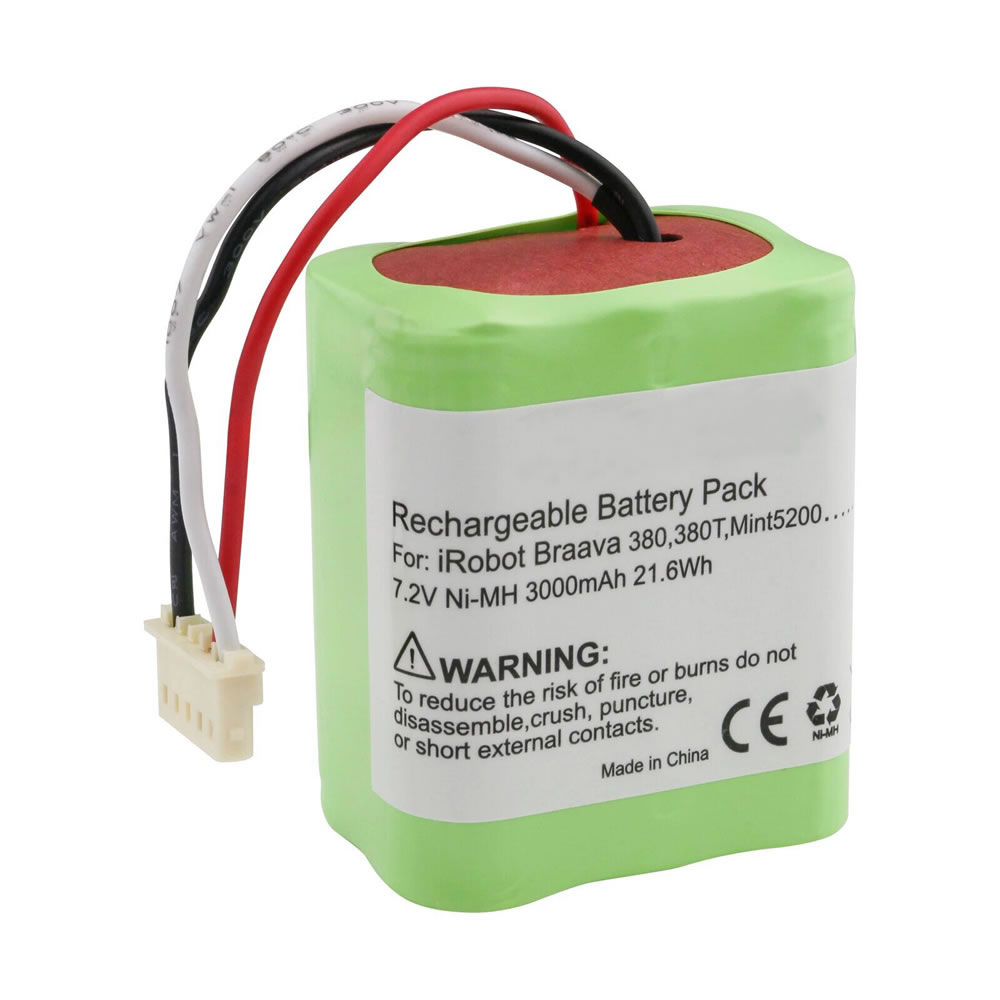 (image for) 7.2V 3.0Ah Replacement Vacuum Battery for iRobot Braava 380 380T Mint 5200 5200B 5200C