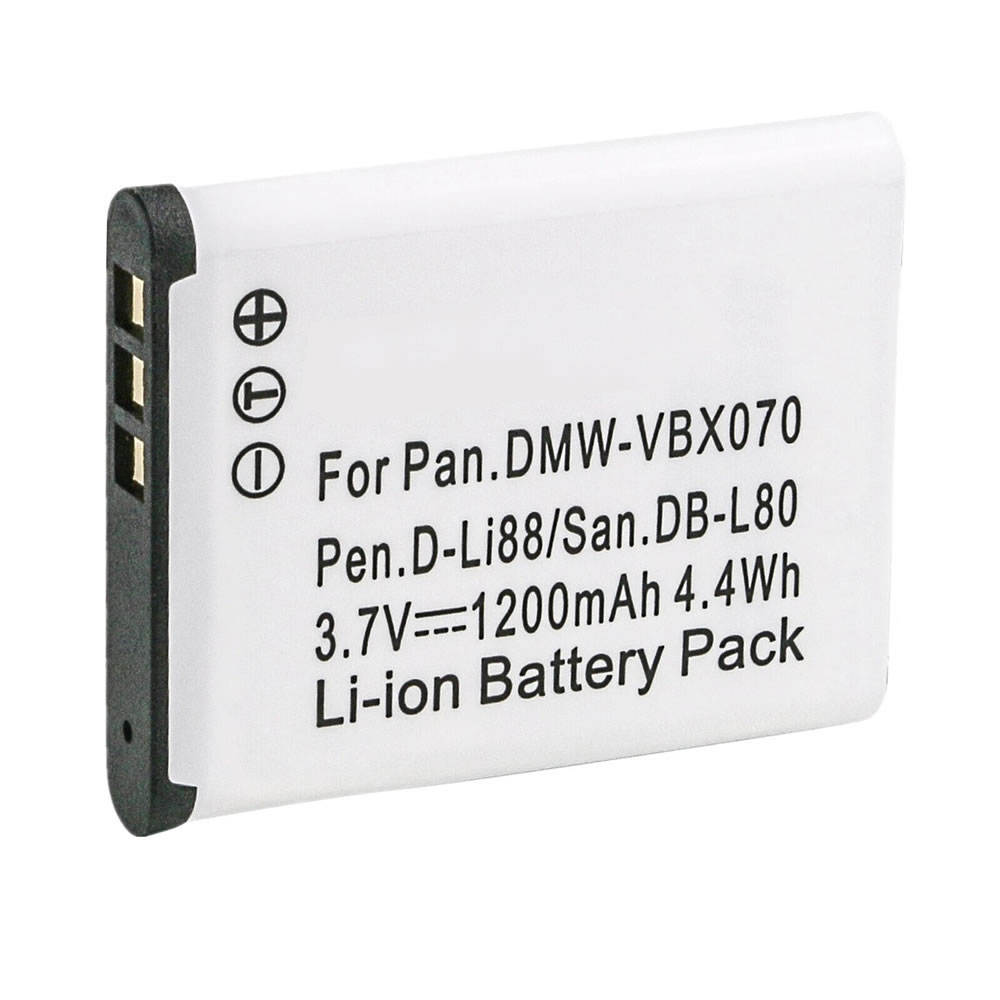 (image for) 1200mAh Replacement Camcorder Battery for Panasonic VW-VBX070 VW-VBX070-W VW-VBX070GK