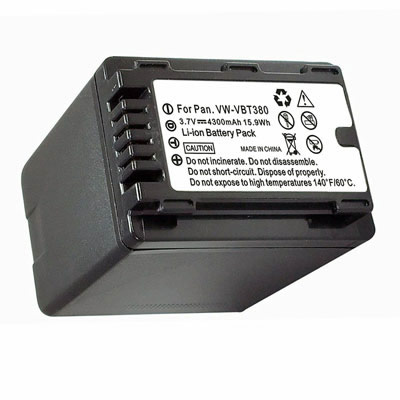 3.70V 4300mAh Replacement Battery for Panasonic CS-HCV310MX VW-VBT380 HC-V110 HC-V130 HC-V710