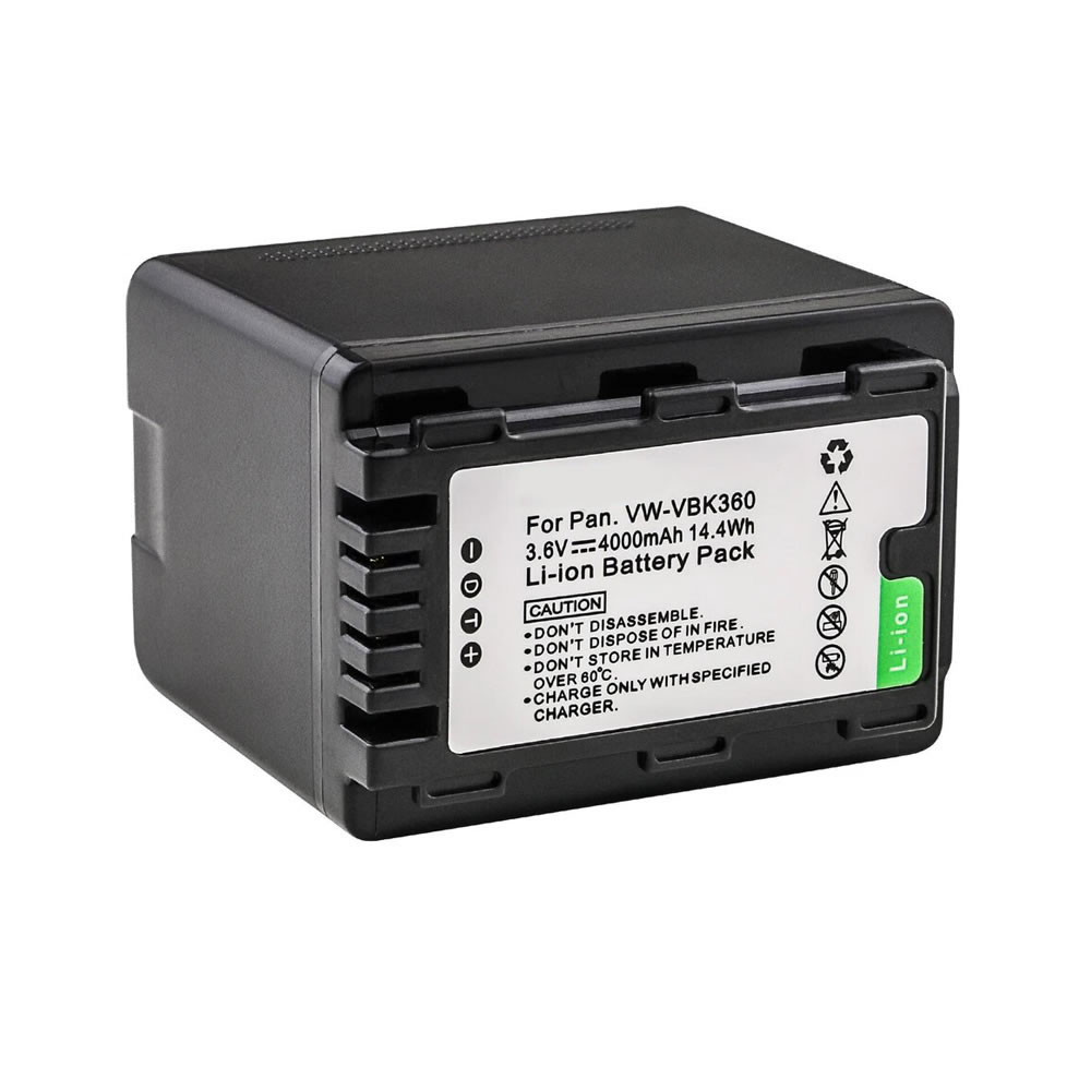 (image for) 4000mAh Replacement Camcorder Battery for Panasonic VW-VBK180 VW-VBK180-K VW-VBK180GK
