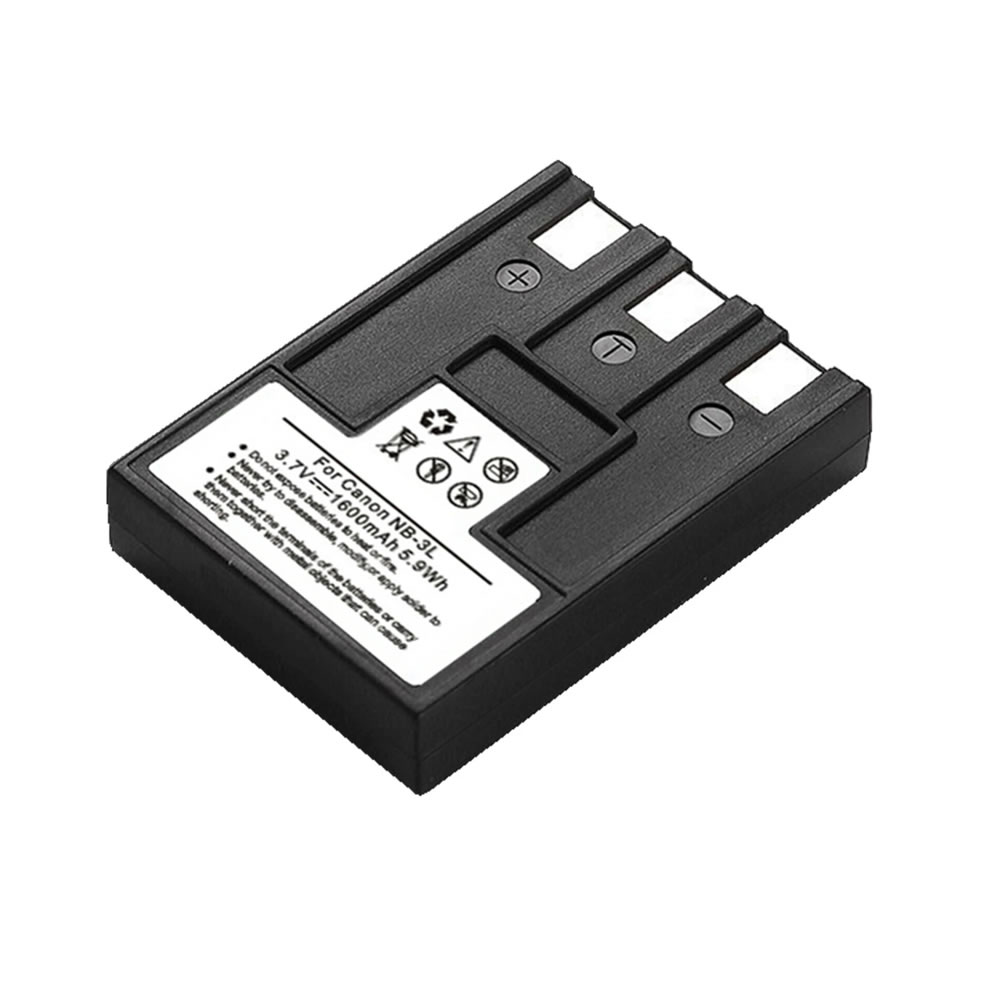 (image for) 3.70V 1600mAh Replacement Battery for Canon NB 3L IXY Digital D30 D30a D53Z L L2