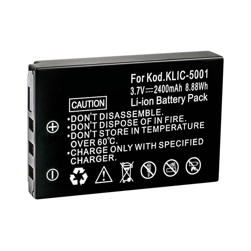 (image for) 3.70V 2400mAh Replacement Battery for Kodak KLIC-5001 KLIC5001 EasyShare DX6490 P712 Z730 Z760 zoom