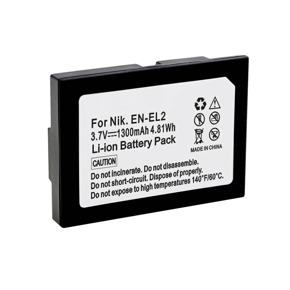 (image for) 3.7V 1300mAh Replacement Battery for Nikon EN-EL2 Coolpix 2500 3500 Coolpix SQ