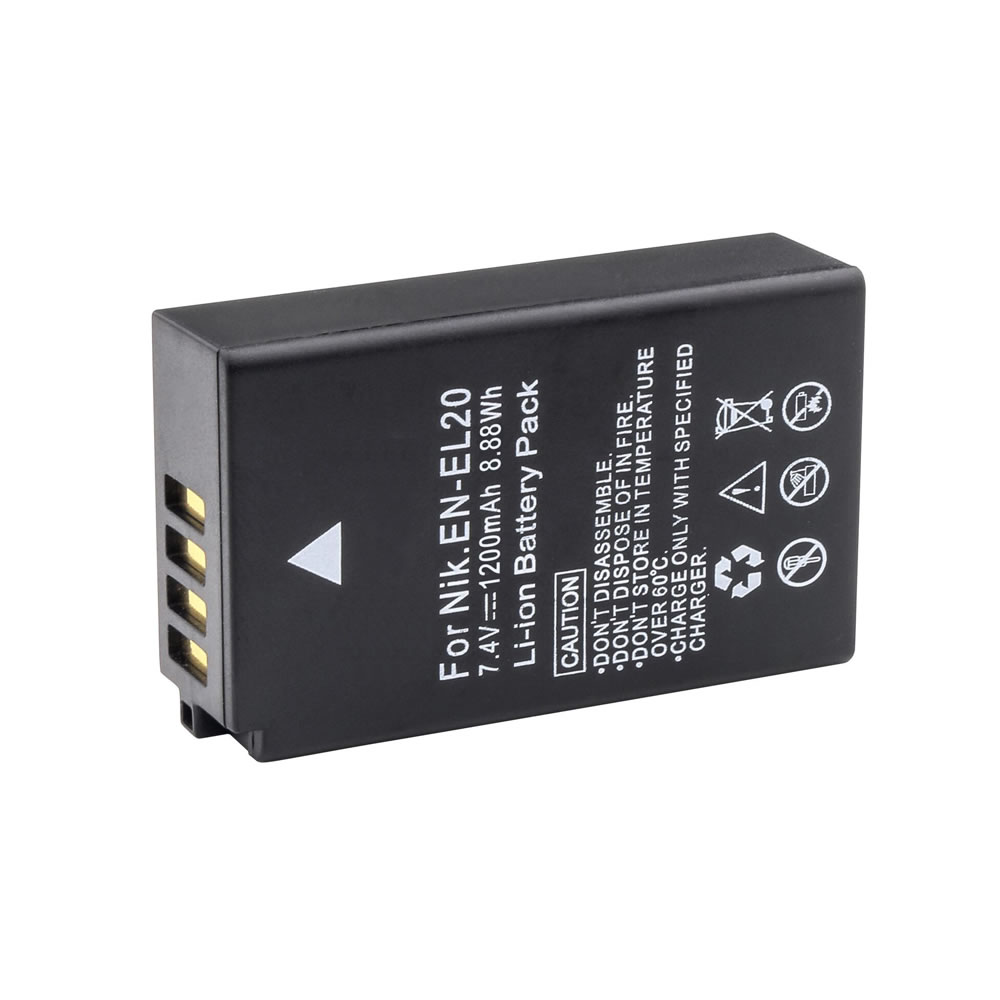 (image for) 7.4V 1200mAh Replacement Battery for Nikon EN-EL20 EN-EL20a Coolpix A P1000