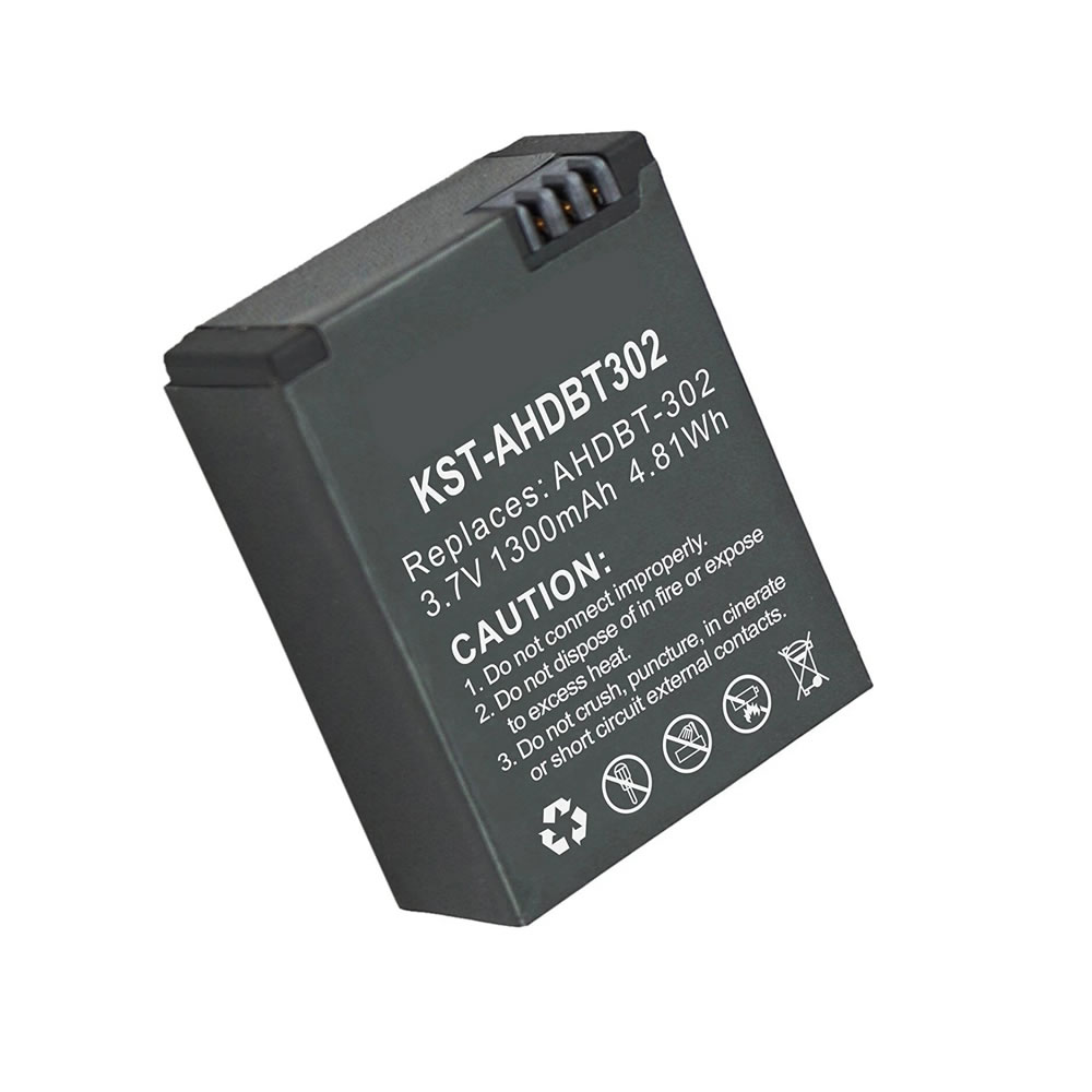 (image for) Replacement Li-ion Battery for GoPro AHDBT-201 AHDBT-301 AHDBT-302 3.7V 1300mAh