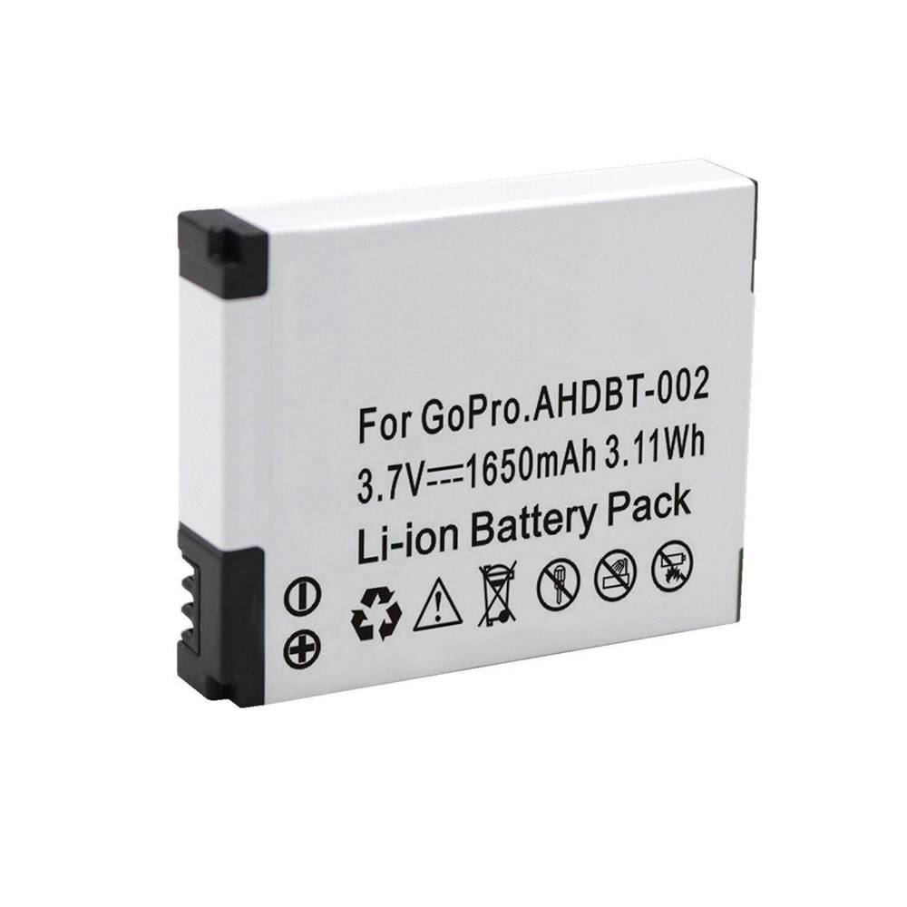 (image for) Replacement Li-ion Battery for GoPro AHDBT-001 AHDBT-002 3.7V 1650mAh