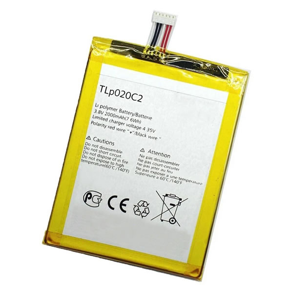 (image for) 3.85V Replacement Battery TLp020C2 for Alcatel One Touch TCL idol X S950 S950T 2000mAh