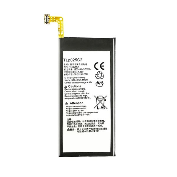 (image for) 3.82V Replacement Battery TLp025C2 TLP025C1 for Alcatel One Touch POP 3 Fierce 4 Pop 4 Plus 4+ Allura 2500mAh