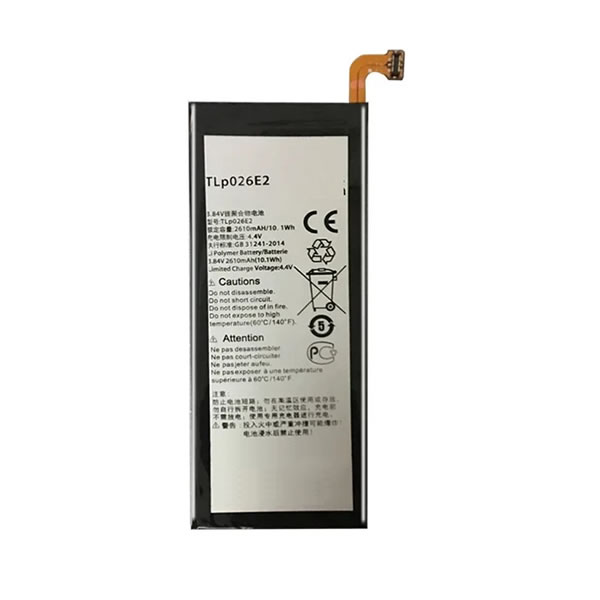 (image for) 3.85V Replacement Battery TLp026EJ TLp026E2 for Alcatel One Touch Idol 4 6055A 6055B 6055H 6055Y 6055 6055U 2610mAh