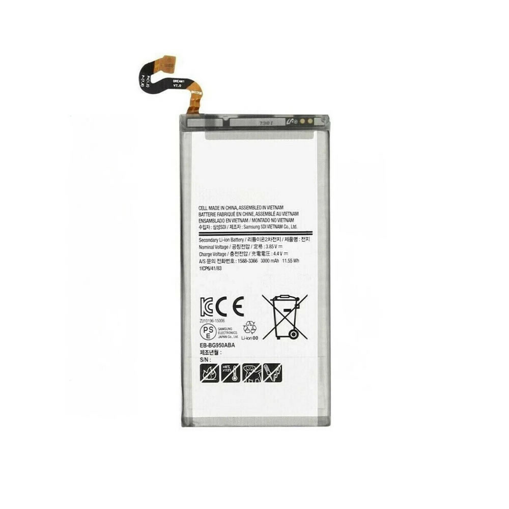 (image for) 3.85V 3000mAh Replacement Battery for Samsung EB-BG950ABA EB-BG950ABE Galaxy S8 SM-G950 G950V G950A