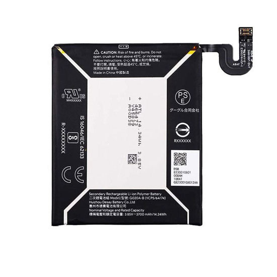 3.85V 3700mAh Replacement Li-ion Battery for HTC G020A-B Google Pixel 3A XL 6.0"