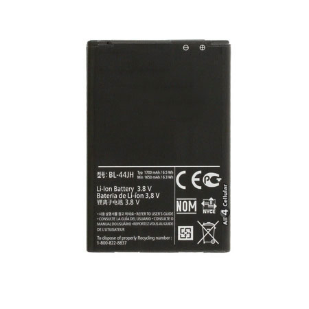 3.8V 1700mAh Replacement Battery for LG Mach LS860 Motion 4G MS770 US730 Venice LG730 BL-44JH