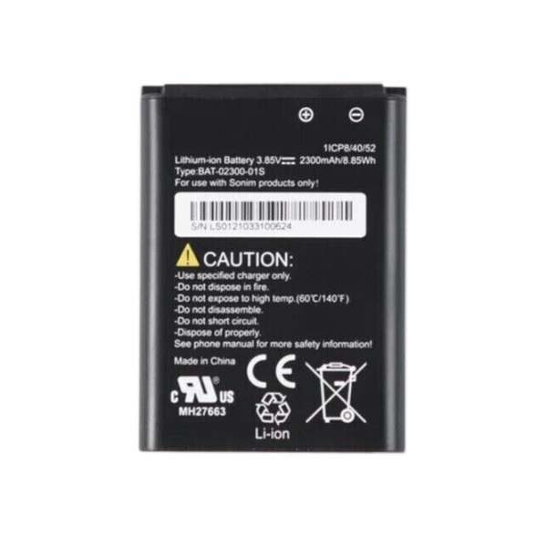 Replacement Battery for Sonim XP3 Plus XP3900 BAT-02300-01S 3.85V 2300mAh - Click Image to Close