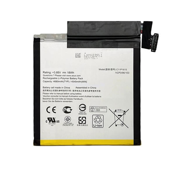 (image for) 3.85V Replacement C11P1615 Battery for ASUS ZenPad Z8S P00J ZT582KL 4545mAh
