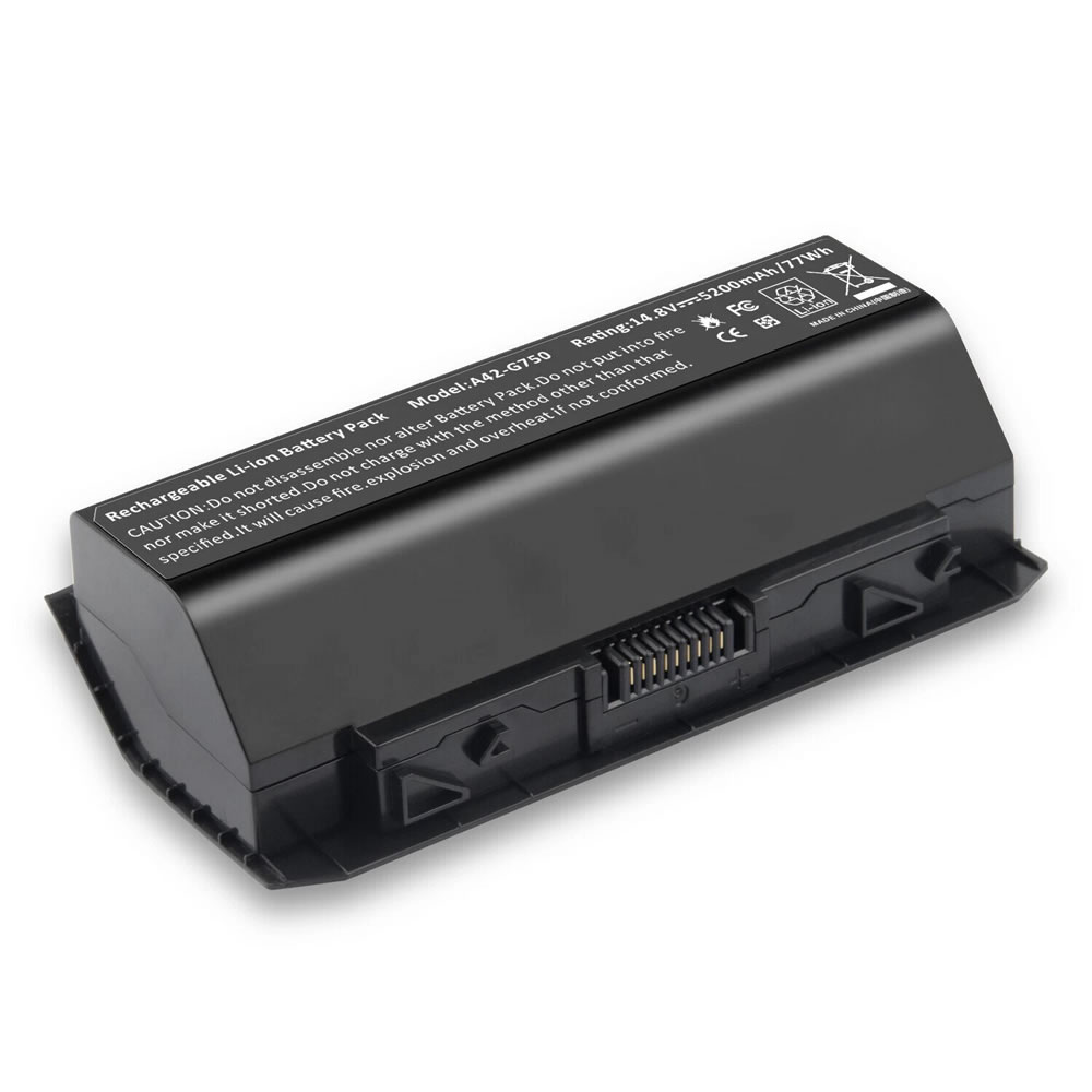 (image for) Replacement 5200mAh Battery for Asus A42-G750 A42G750 0B110-00200000 0B110-00200000M