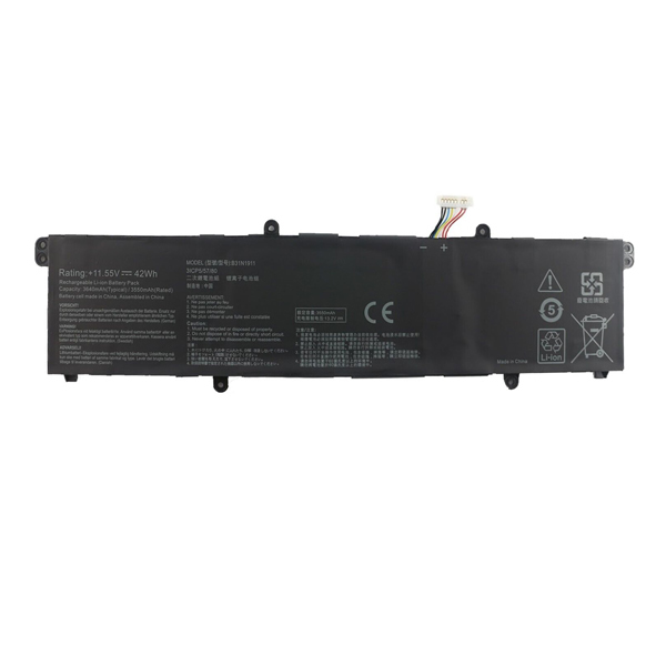 Replacement Laptop Battery for ASUS B31N1911 C31N1911 0B200-03580000 11.55V 42Wh