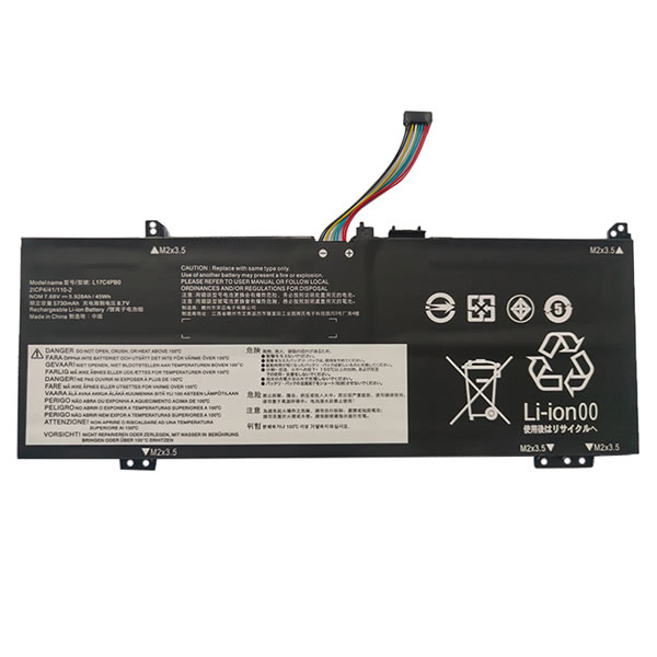 (image for) 7.68V Replacement Battery for Lenovo L17C4PB0 L17M4PB0 L17C4PB2 L17M4PB2 5B10Q16066 5b10q16067 5b10q22882 5b10q22883 45Wh