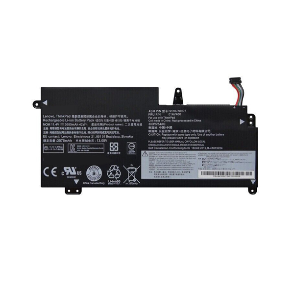 Replacement Laptop Battery for Lenovo SB10J78997 SB10J78998 3ICP5/54/90 11.4V 42Wh - Click Image to Close