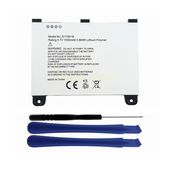 3.7V 1530mAh S11S01B Battery Replacement for Amazon Kindle 2nd Generation Kindle DX