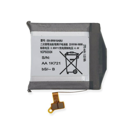 3.85 270mAh Replacement Battery for Samsung EB-BR810ABU Galaxy S4 42mm Smart Watch SM-R810 SM-R815 - Click Image to Close