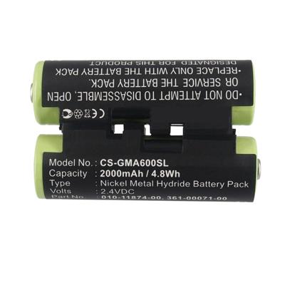 2.4V 2000mAh Replacement Li-ion Battery for Garmin 010-11874-00 Oregon 600 600t 650