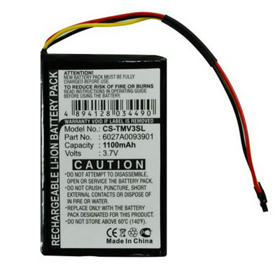 3.7V 1100mAh Replacement Battery for TomTom 6027A0093901 4EM0.001.01
