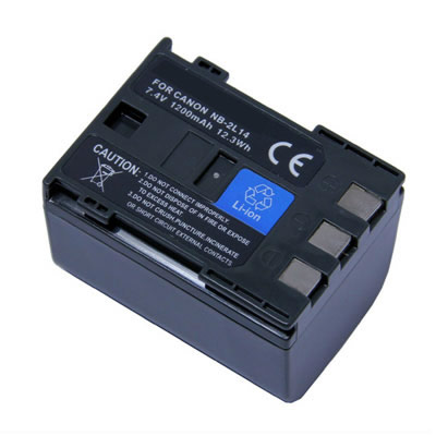 7.4V 1200mAh Replacement Battery for Canon BP-2L12 BP-2L13 MD100 MV5 MVX200 ZR900