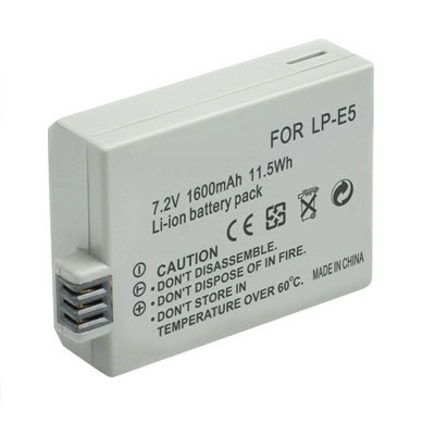 1600mAh Replacement Battery for Canon Digital Rebel T1i XS XSi Kiss F X2 Kiss X3 - Click Image to Close