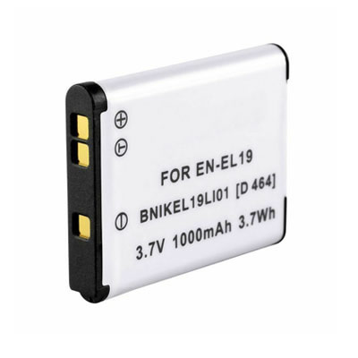 1000mAh 3.7V Replacement Battery for Nikon CoolPix S100 S2500 S2600 S3100 S3300