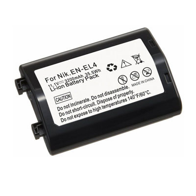 11.1V 1800mAh Replacement Battery for Nikon EN-EL4 EN-EL4a Camera D2Z D2H D2Hs