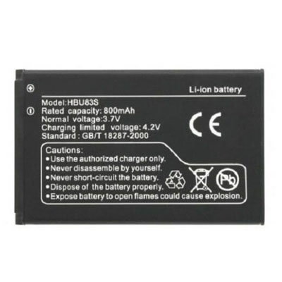 3.7V 800mAh Replacement Battery for Huawei VODAFONE V715 V716 HBU83S - Click Image to Close