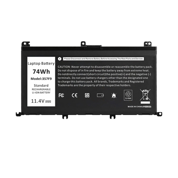 11.4V 74Wh Replacement Laptop Battery for Dell 357F9 0GFJ6 71JF4 071JF4 0357F9 - Click Image to Close